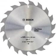 Пиляльний диск BOSCH Optiline Wood ECO 160x20x1,5 Z18 2608644372